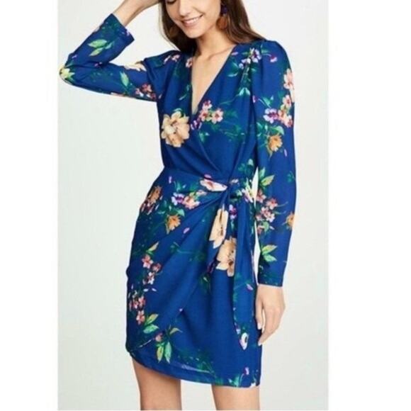 YUMI KIM South Side Floral Mini Wrap Dress Size M - Picture 4 of 12